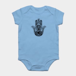 Hamsa Hand Otter Baby Bodysuit